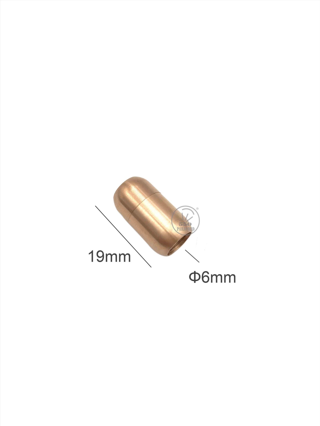 不銹鋼鈦綱雙圓頭磁鐵扣繩徑6mm