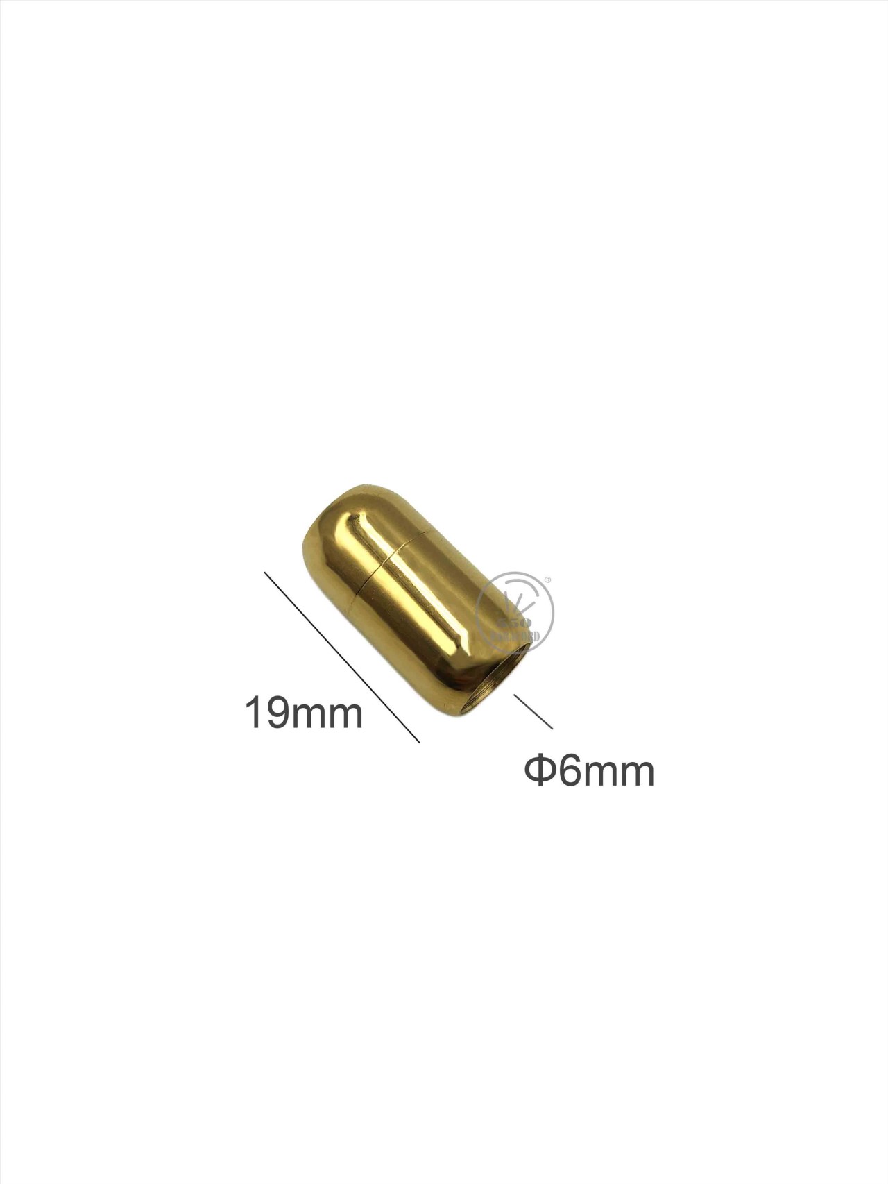 不銹鋼鈦綱雙圓頭磁鐵扣繩徑6mm