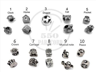 Paracord accessories 傘繩配件銀飾4mm